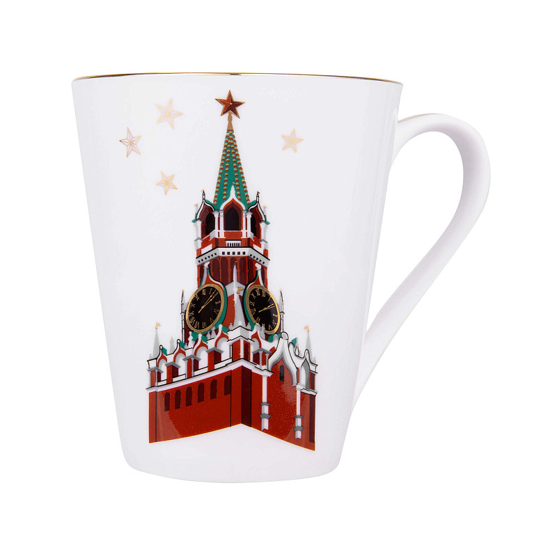 Чайная кружка "Башни Кремля" цветная 